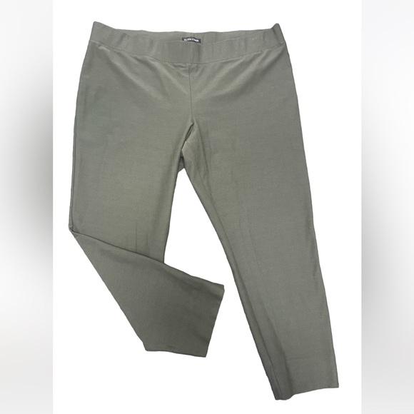 Eileen Fisher Olive Ankle Pants - XL - Picture 2 of 8